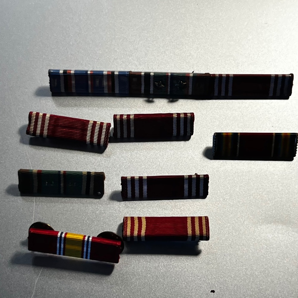 Unbranded OS Military Ribbon Bars Multi Authentic Service Awards Set of 8